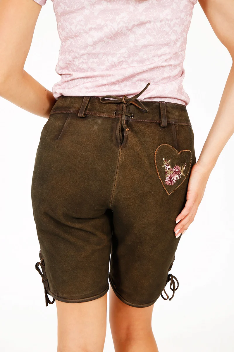 Damen Lederhose - ROMANTICA % - Krüger Madl - Short - 035361-000-0790