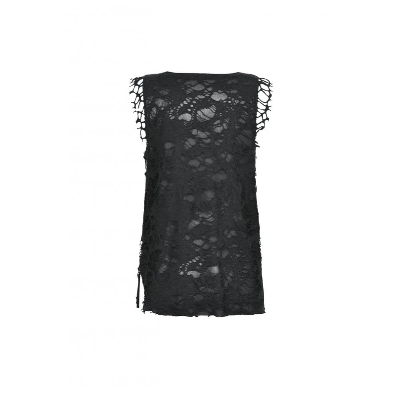 Tanktop mit Gothic-Totenkopf-Print für Damen im Used-Look