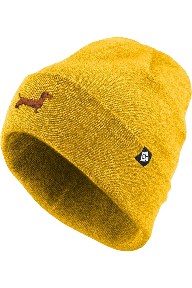 Mütze mit Dackel-Stickerei