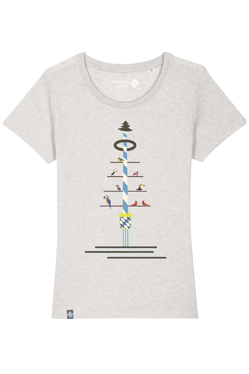 Damen T-Shirt mit Maibaum