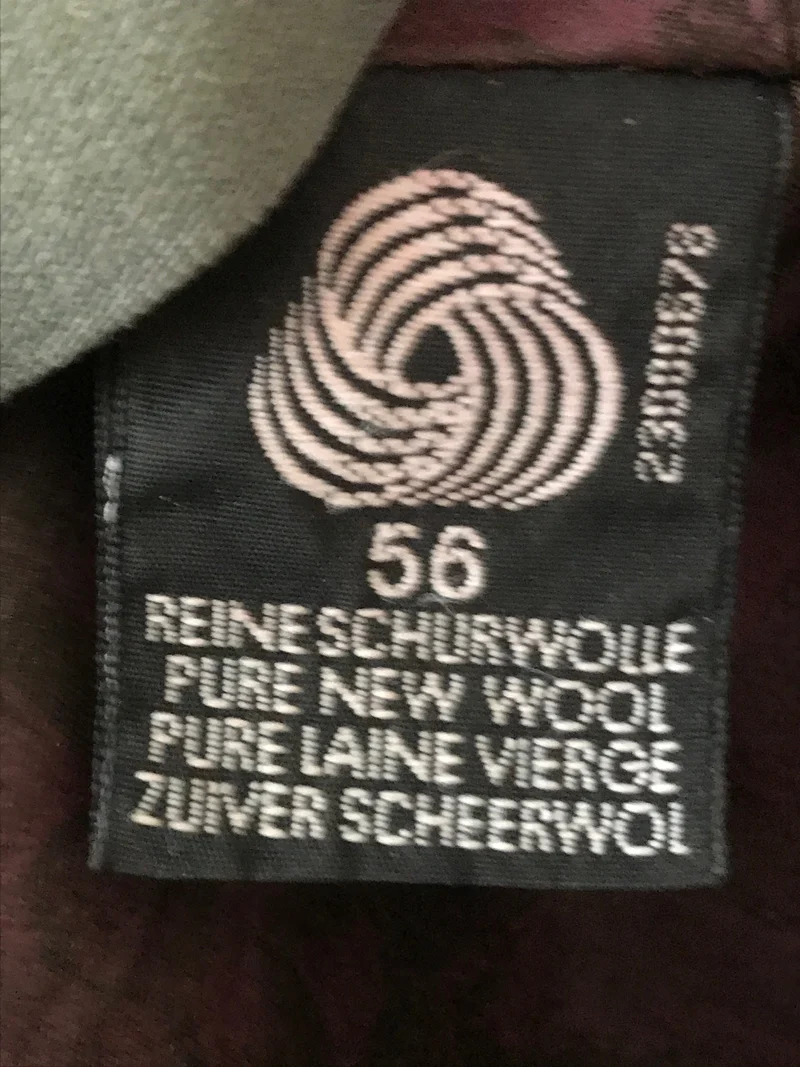 Vintage Schiebermütze Karo Grün-Braun aus Schurwolle – Größe 56