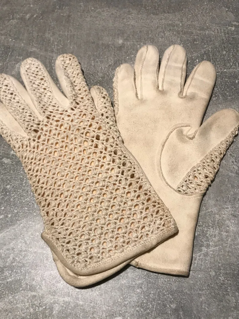 Handschuhe - Vintage - Wildleder