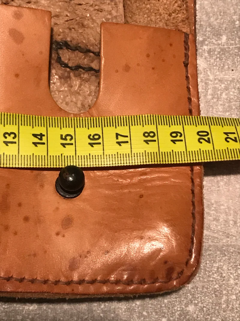 Braune Vintage Ledertasche Gürteltasche