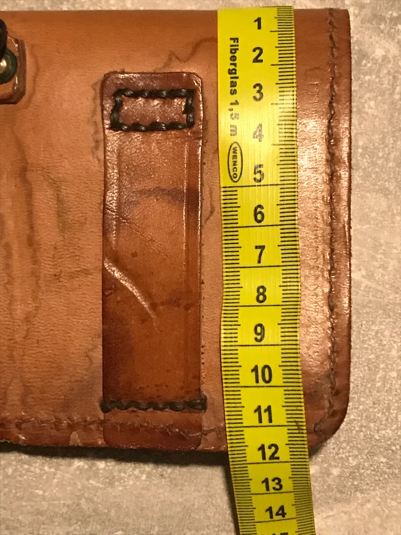 Braune Vintage Ledertasche Gürteltasche