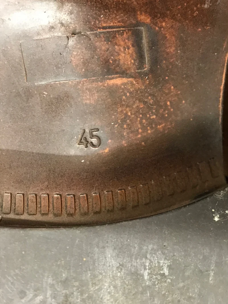 Vintage-Schuhe Lederstiefel halbhoch Gr.45