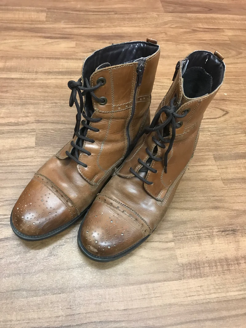 Vintage-Schuhe Schnürstiefel Gr.41