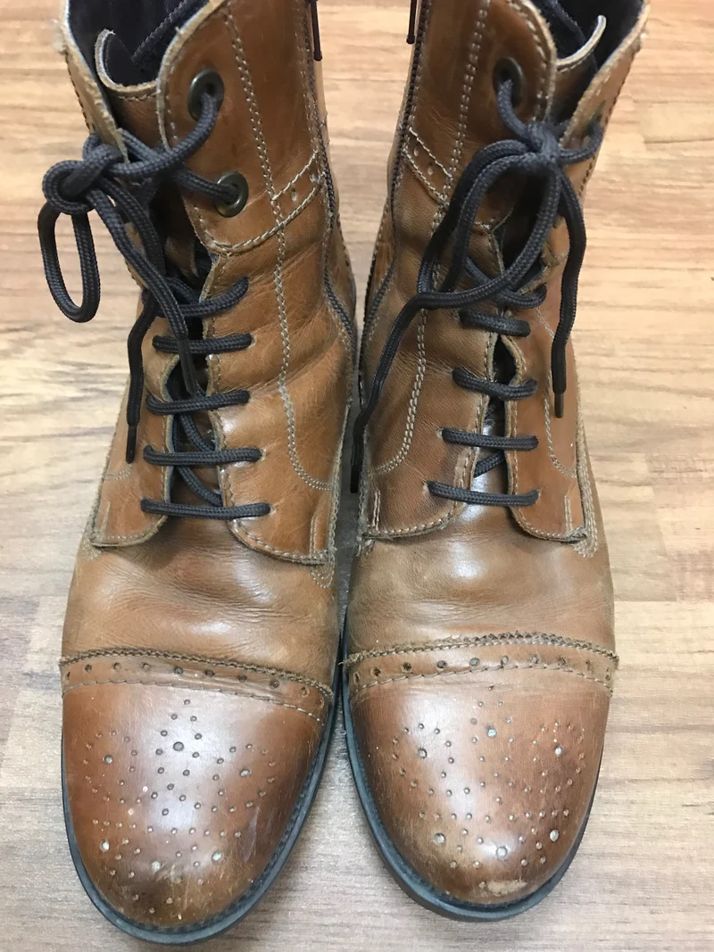 Vintage-Schuhe Schnürstiefel Gr.41