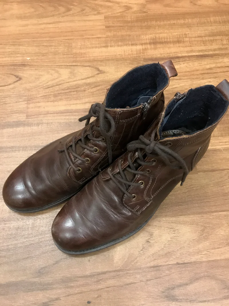Vintage-Schuhe Herrenstiefel Mustang – Gr. 44