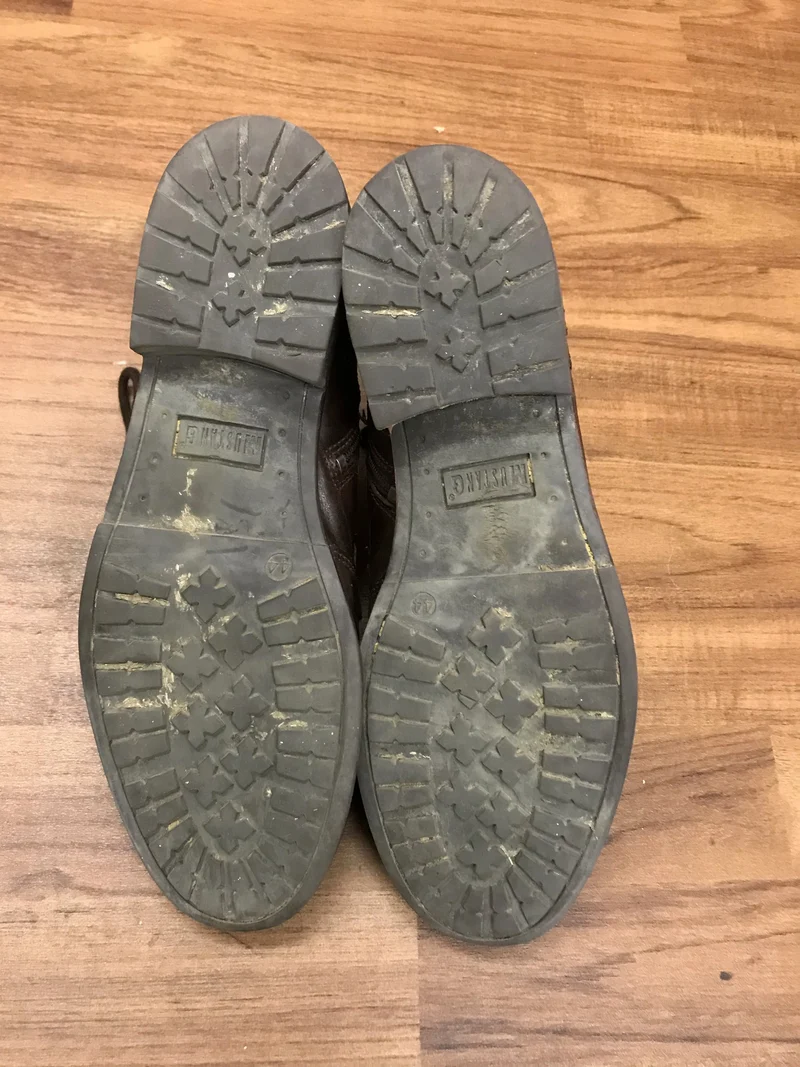 Vintage-Schuhe Herrenstiefel Mustang – Gr. 44