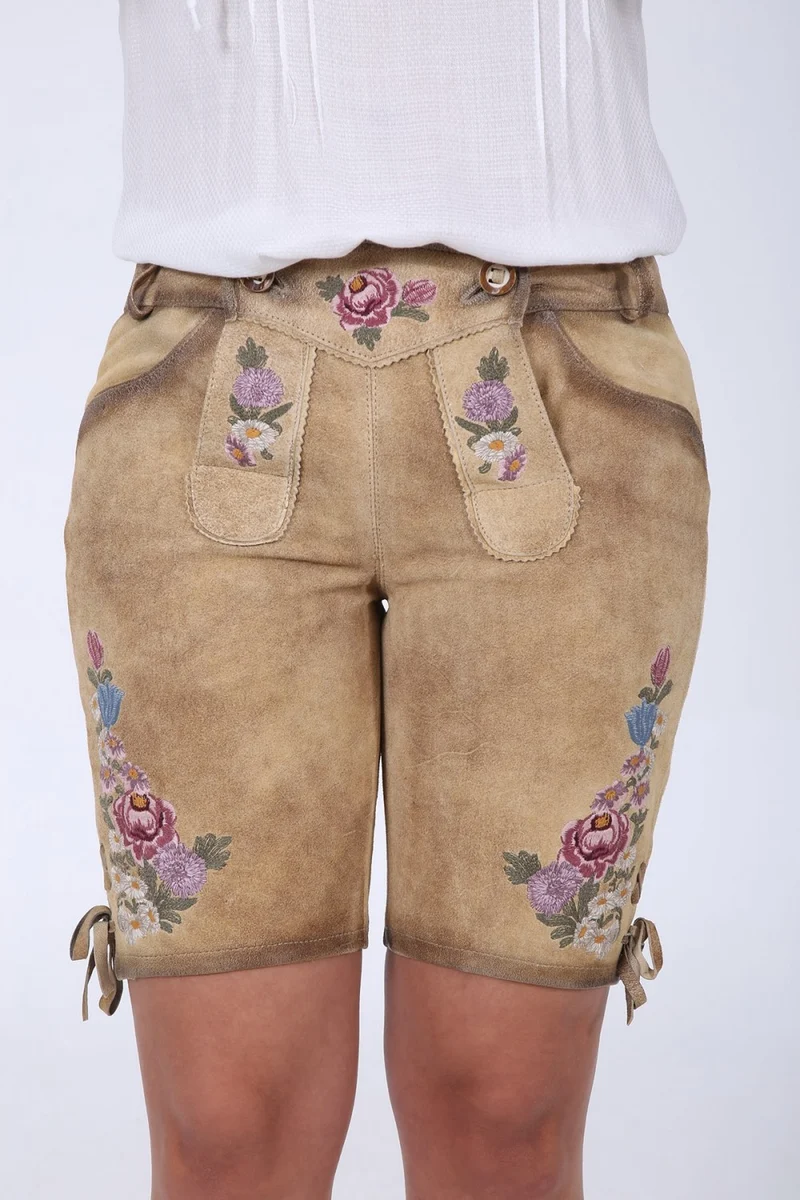 Damen Lederhose - PASCALE % - Krüger Madl - Bermuda - 038336-000-0071