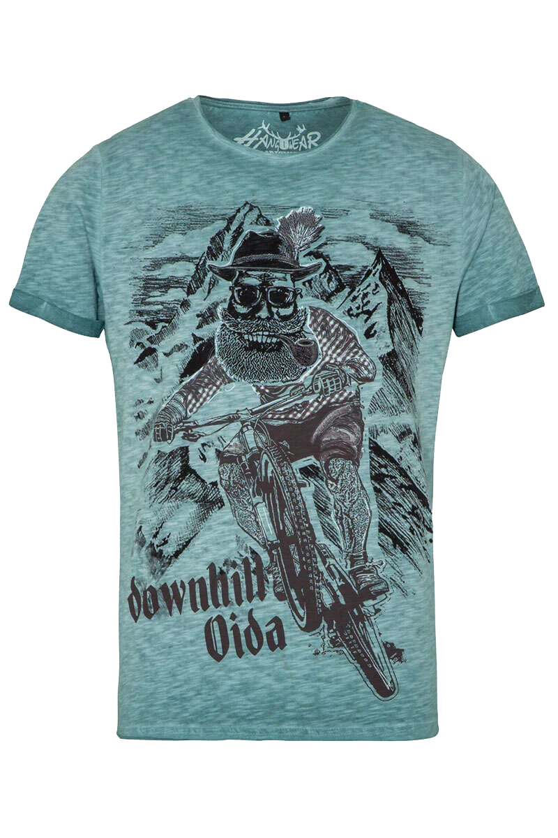 Herren Trachten-T-Shirt 'downhill'