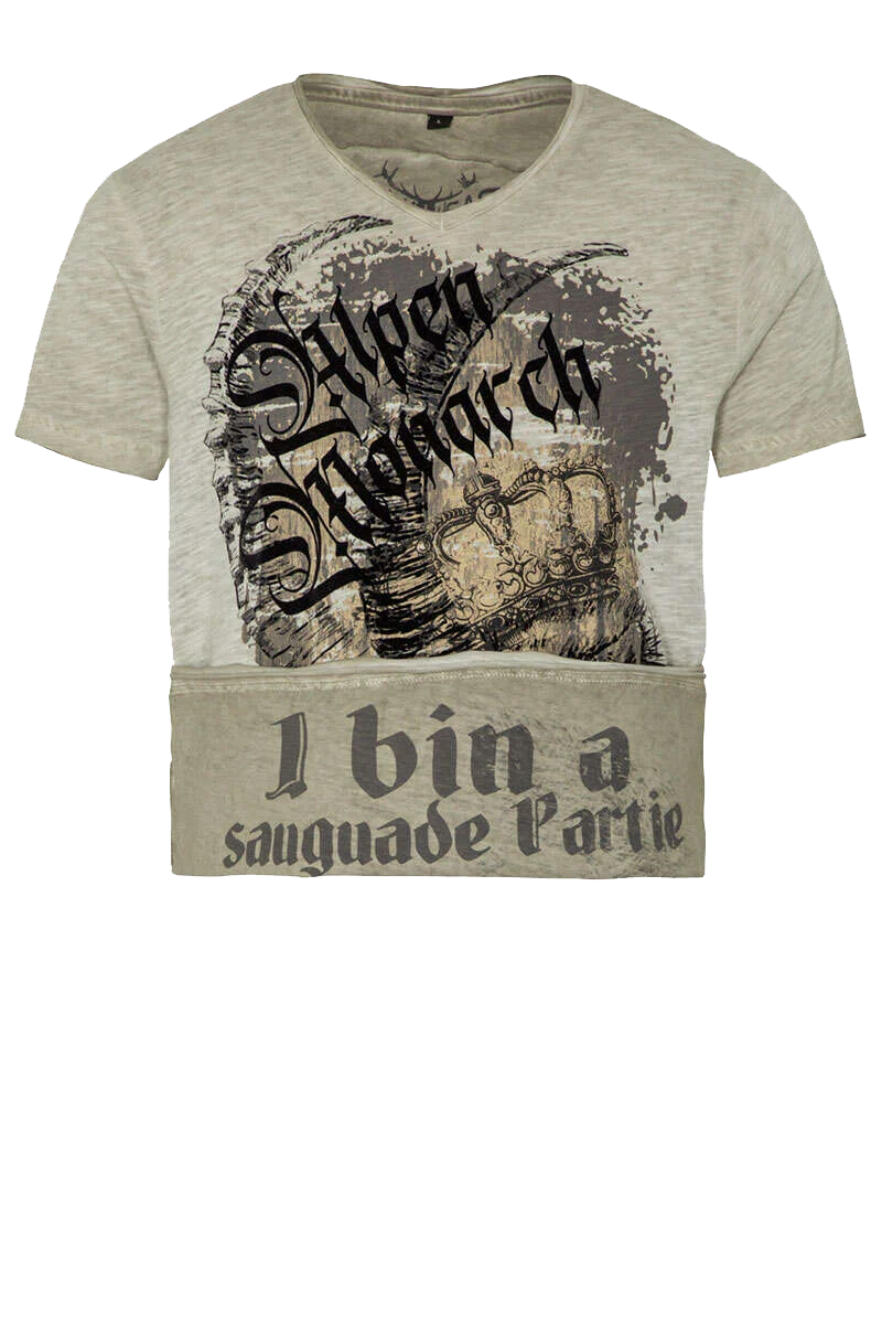 Herren T-Shirt 'Alpenmonarch' mit Steinbock
