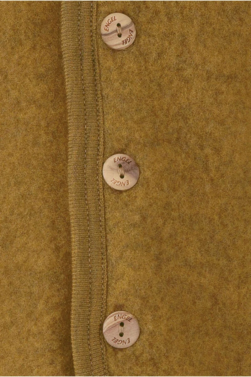 Baby-Kleinkinder-Jacke mit Kapuze aus Bio-Schurwolle