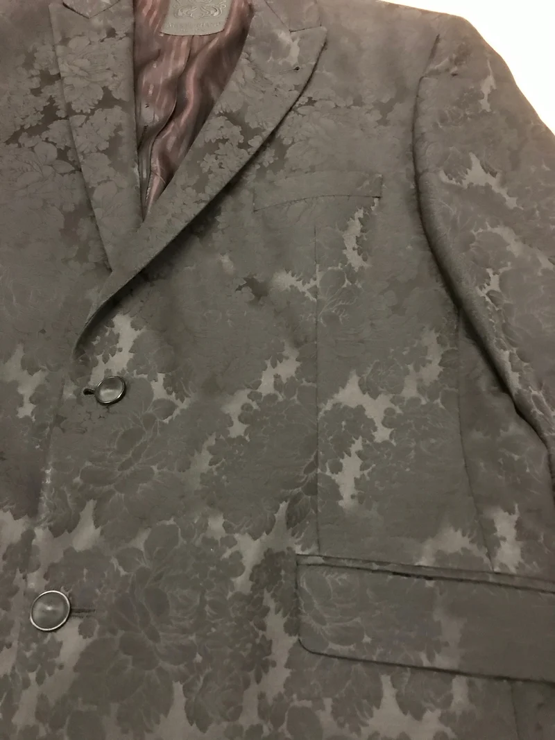 Schwarze Brokat Herren - Jacke, Sakko Gr.56