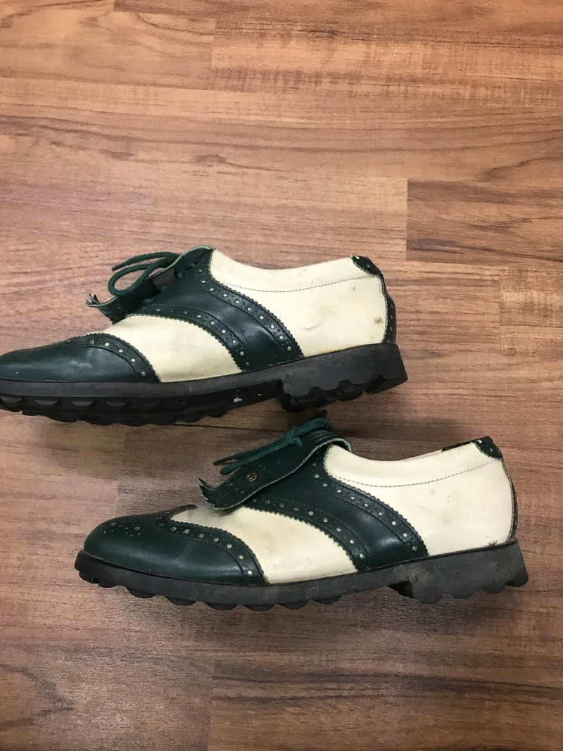 Vintage-Schuhe Boogie Woogie 6,5 (grün-weiß)