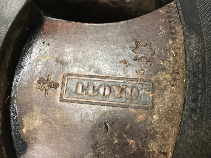 Vintage Leder Herrenschuhe Gr.42, Halbhoch