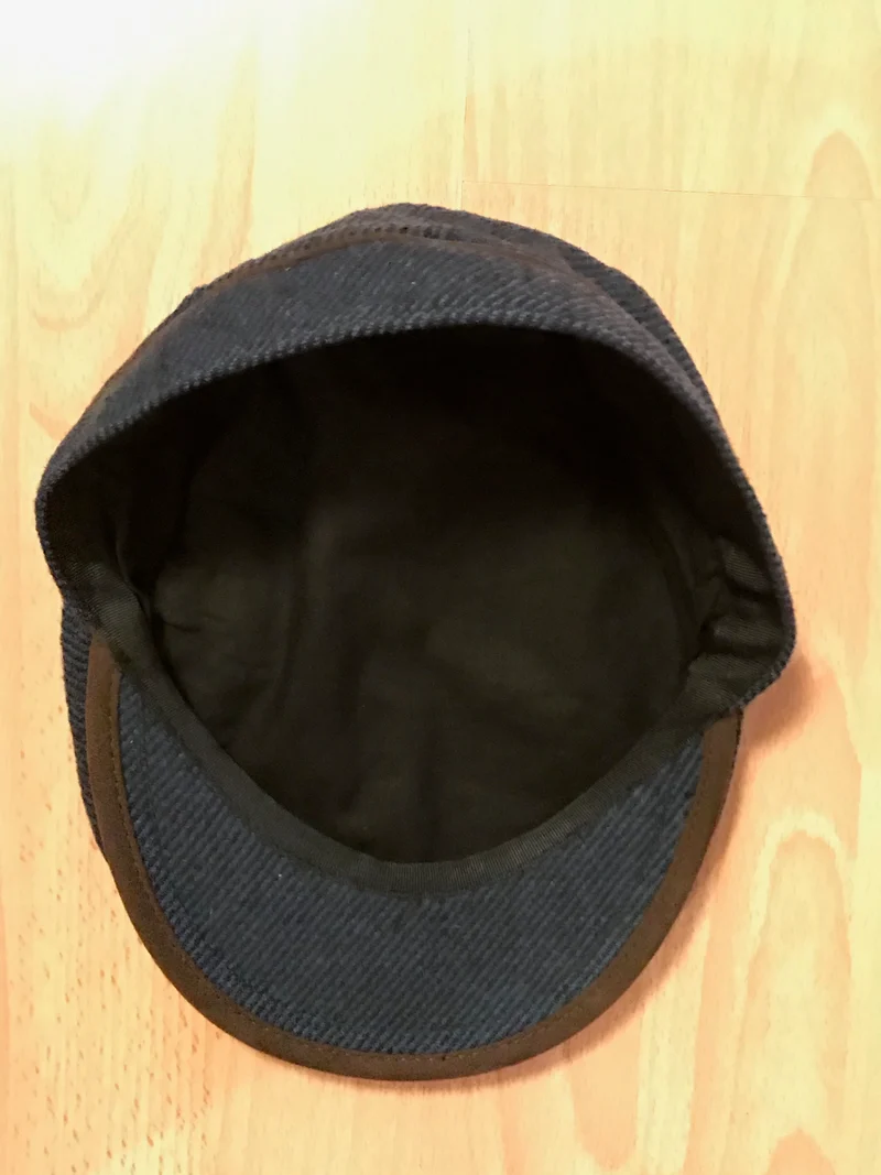 Dunkelblaue Schiebermütze (20er Jahre Stil)