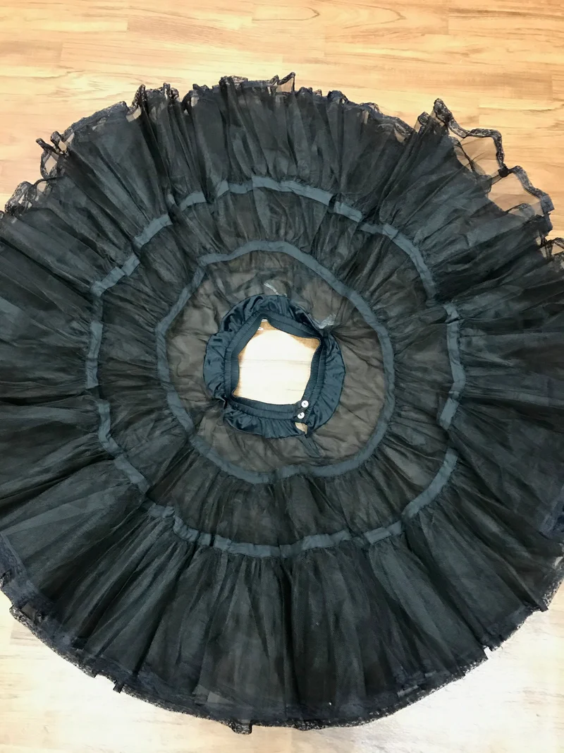 Petticoat 50er Jahre Stil schwarz, Gr.M