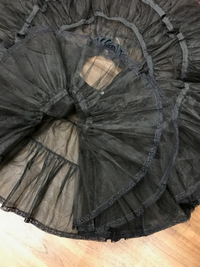 Petticoat 50er Jahre Stil schwarz, Gr.M