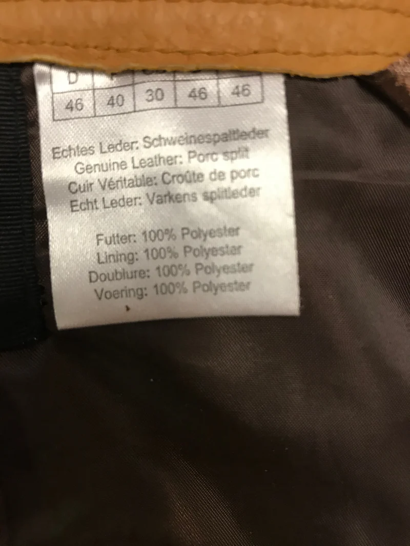 Vintage Lederhose Herren Kniebund Gr. ca. 50 – dunkelbraun Trachtenhose JCC