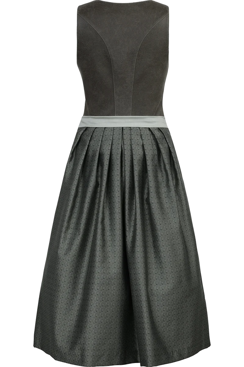 Midi-Dirndl in Leder-Optik