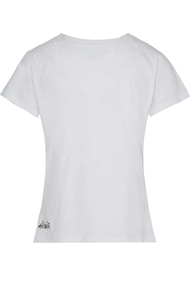 Damen T-Shirt mit Edelweiß-Mandala-Druck