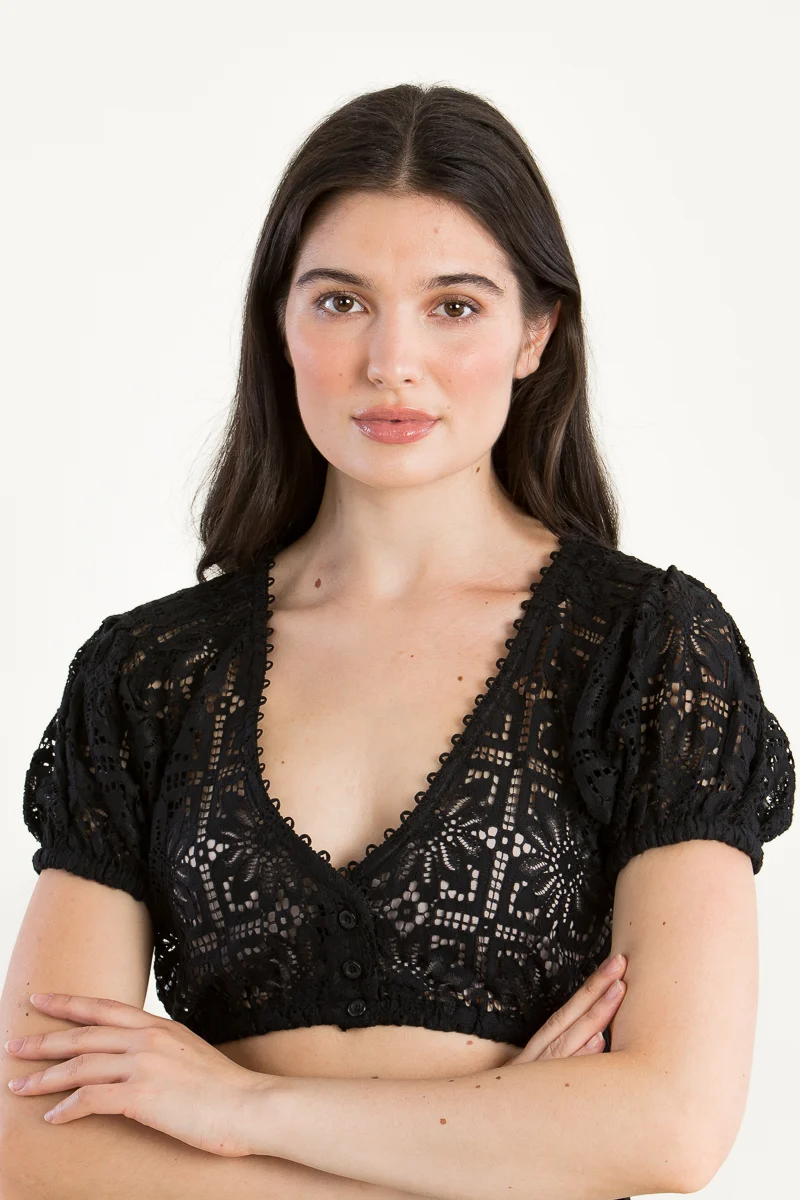 Kinga Mathe Dirndlbluse Kaira schwarz