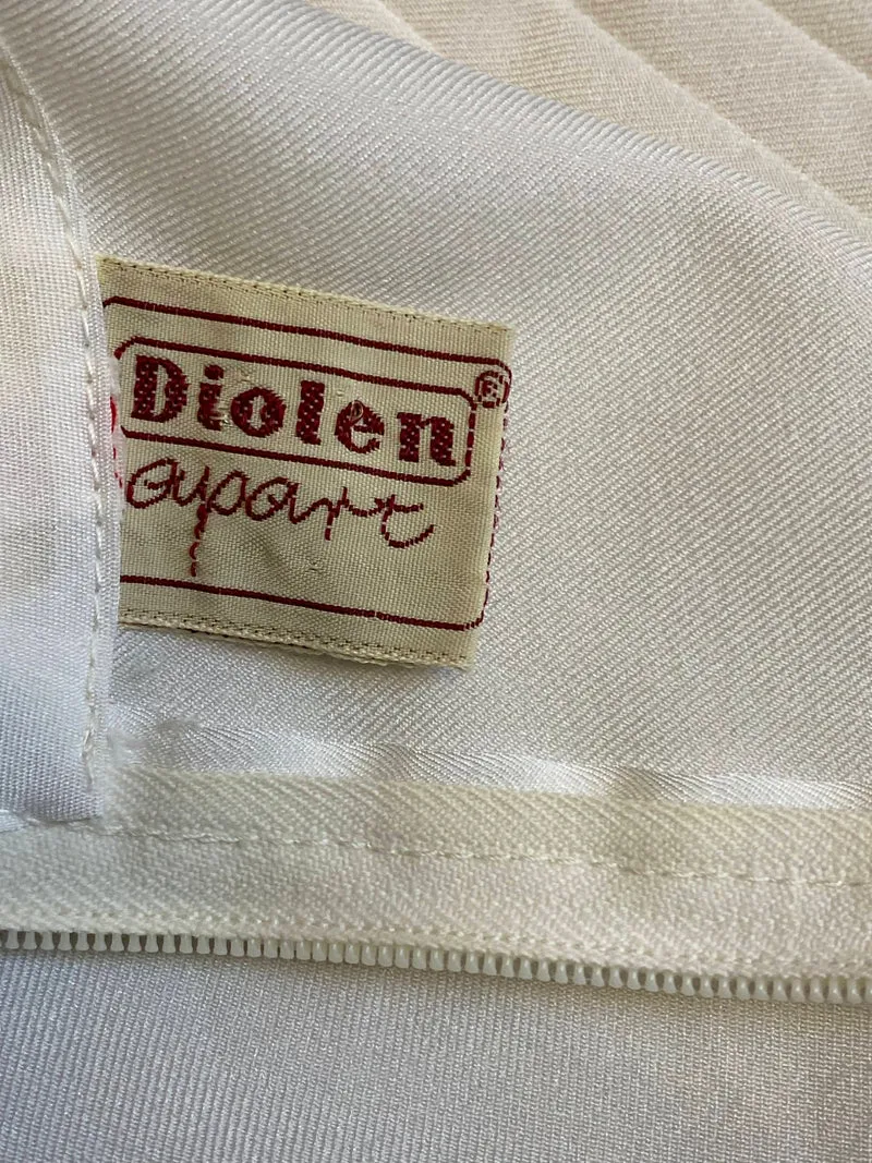 Vintage 60er Jahre Bluse – Cremeweiß – Gr. ca. M