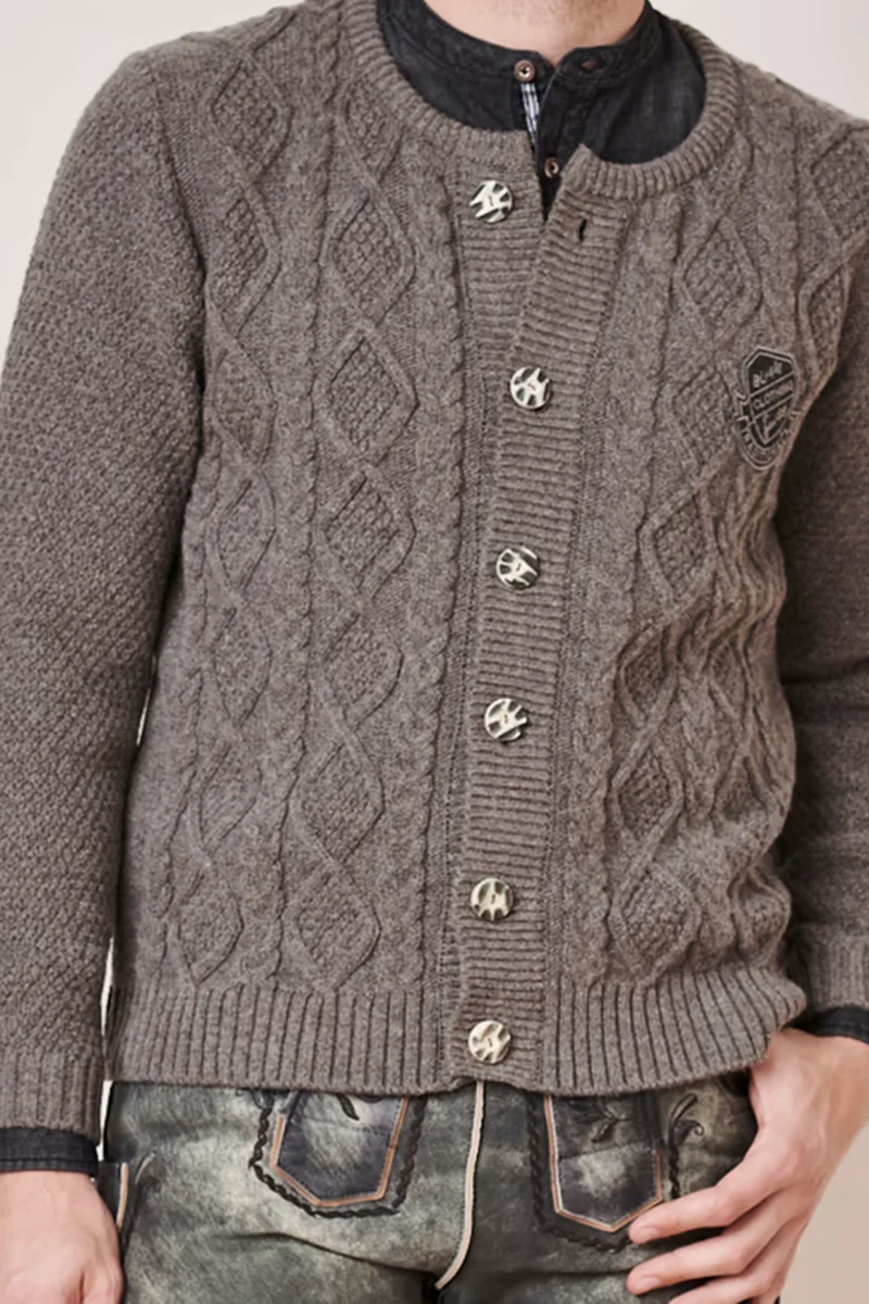 Herren Jacke - FREDERICK % - Krüger Buam - 097721-000-0041 - Strickjacke - Trachtenjacke