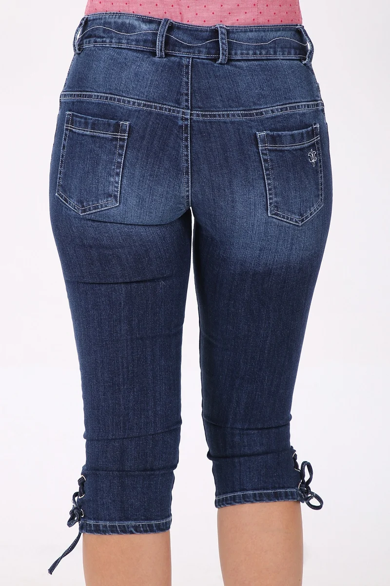 Damen Textilhose - BLUE MOUNTAIN - Krüger Madl - Jeans - Kniebund - 032351-000-0082