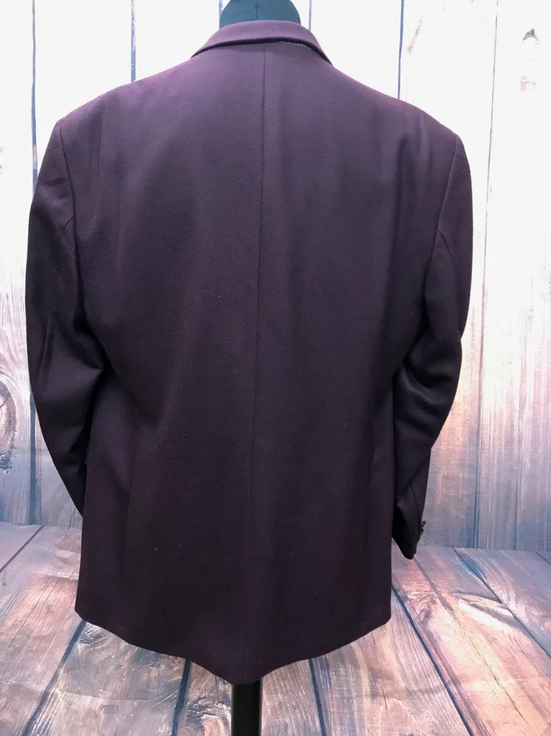 Vintage Sakko Bordeaux, Gr. 52 – Schurwolle & Kaschmir