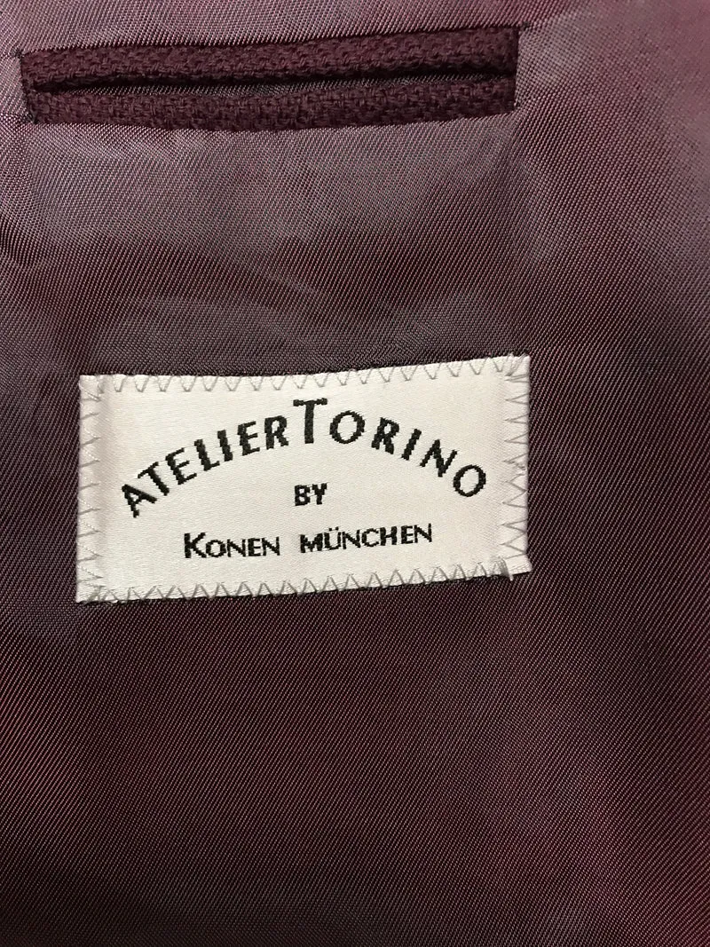 Vintage Sakko Bordeaux, Gr. 52 – Schurwolle & Kaschmir