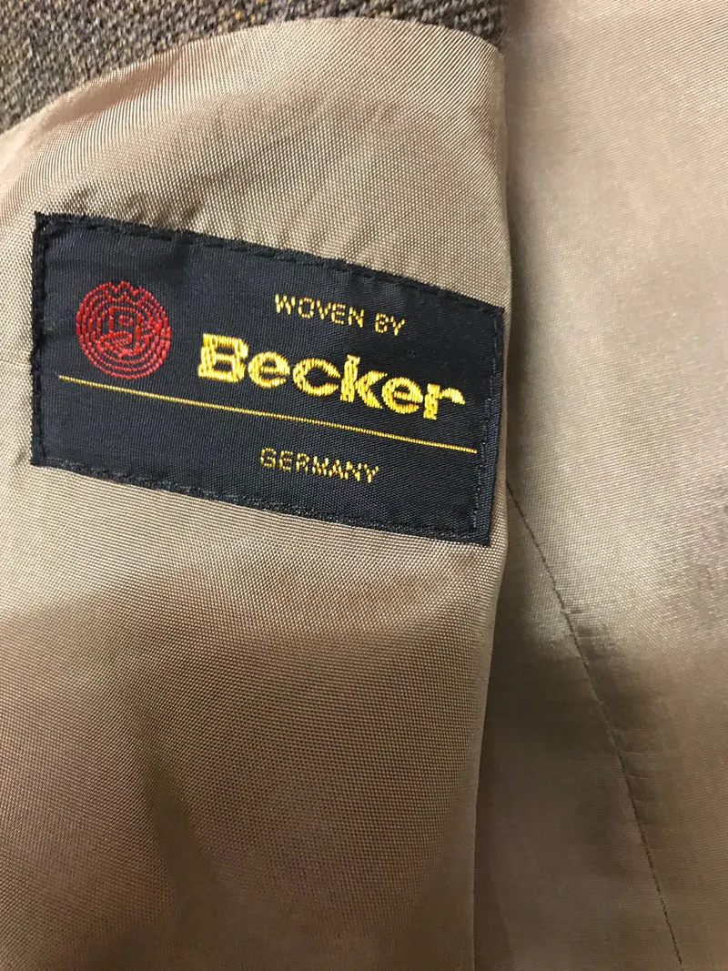Vintage Herren Sakko braun kariert – Größe 54, 20er Jahre Stil