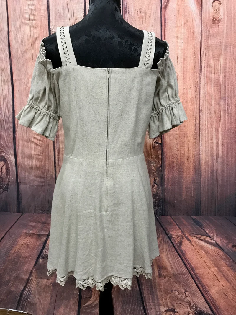 Vintage Landhauskleid kurz, Größe 40
