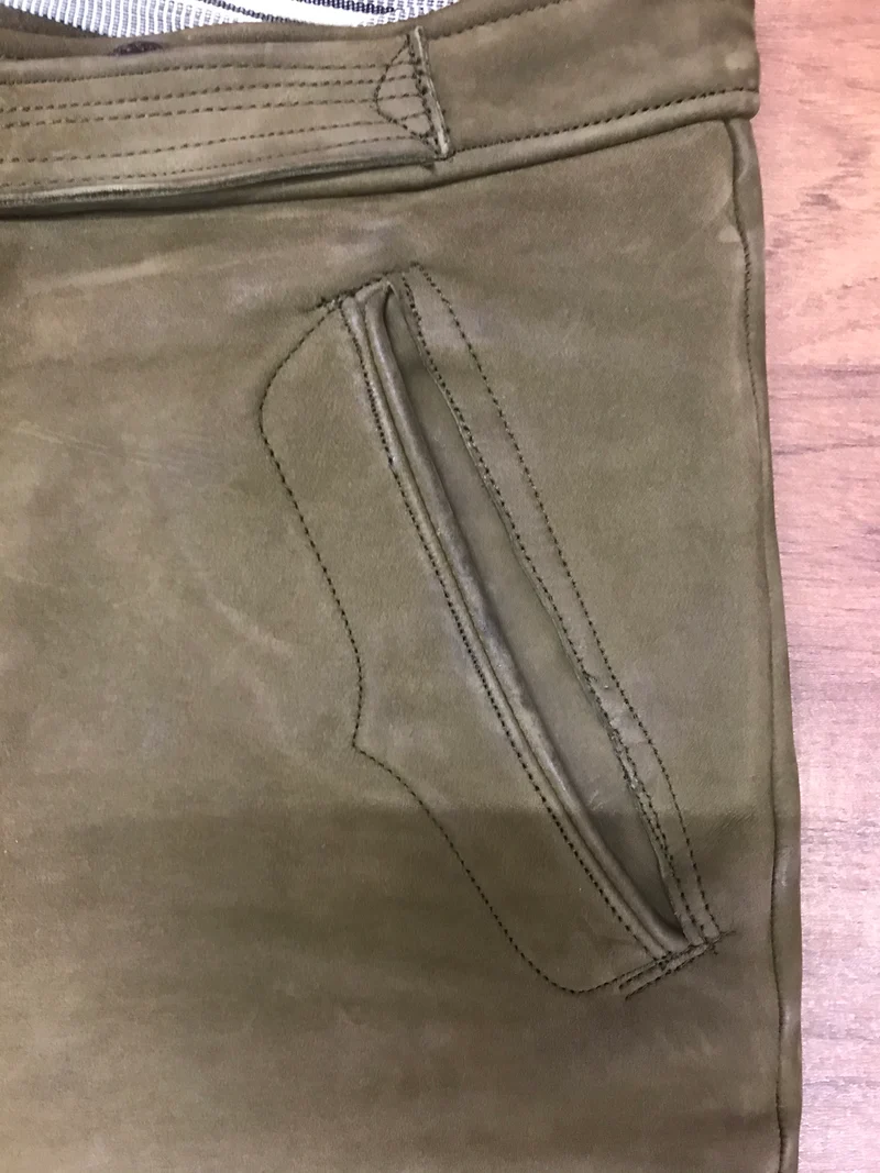 Trachtenlederhose - Kniebund - Herren – Größe 54 | Authentisches Vintage Stück