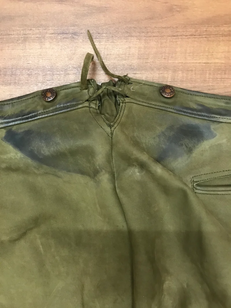 Trachtenlederhose - Kniebund - Herren – Größe 54 | Authentisches Vintage Stück