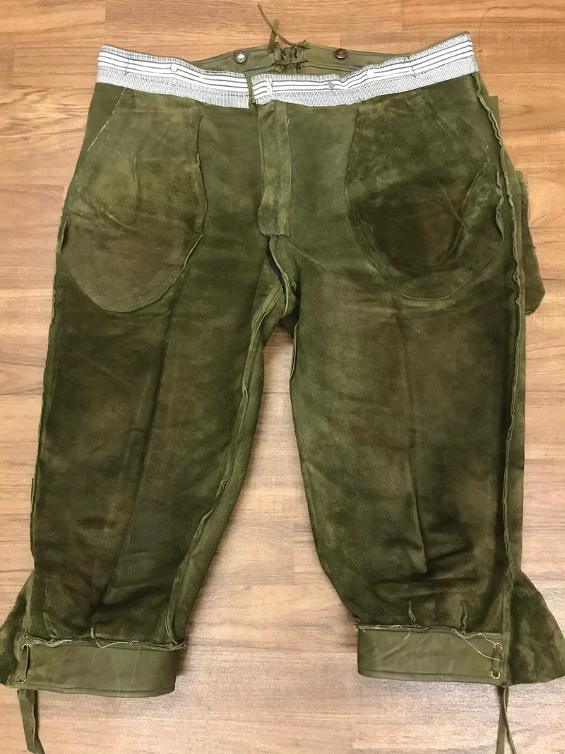 Trachtenlederhose - Kniebund - Herren – Größe 54 | Authentisches Vintage Stück