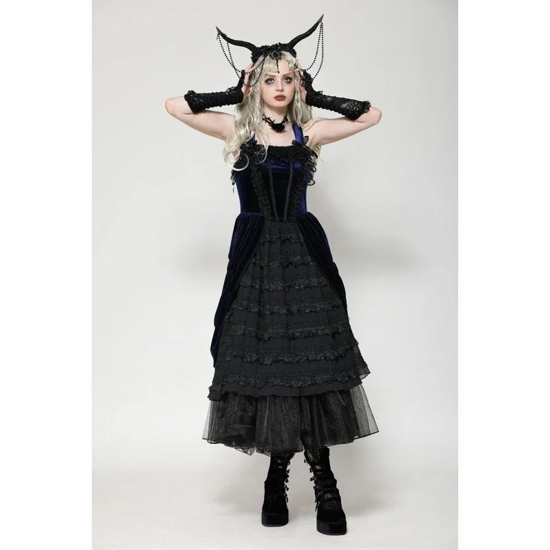 Gothic Lolita Rüschen-Spitzenkleid für Damen, Brautkleid