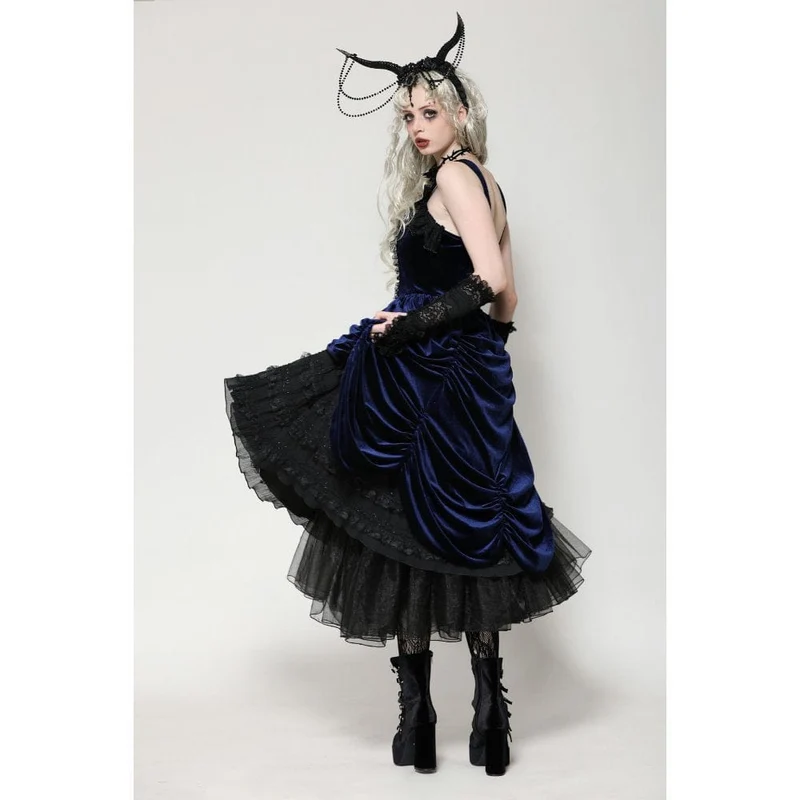 Gothic Lolita Rüschen-Spitzenkleid für Damen, Brautkleid