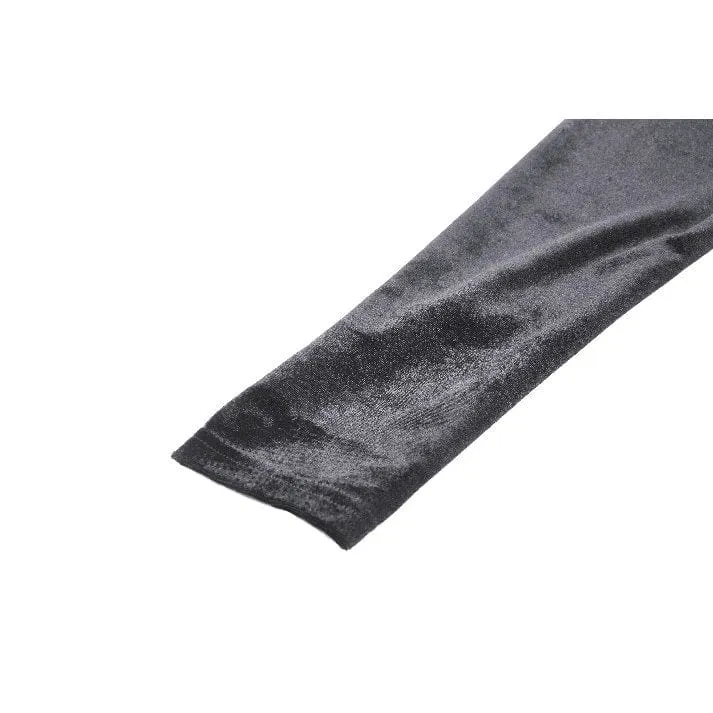 Gothic-Maxikleid mit Ösen und Seitenschlitz für Damen – Hochzeitskleid