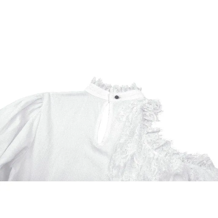 Gothic Lolita-Kleid mit Schleife, kurzes Kleid für Damen, Abschlusskleid, Schwarz-Weiß
