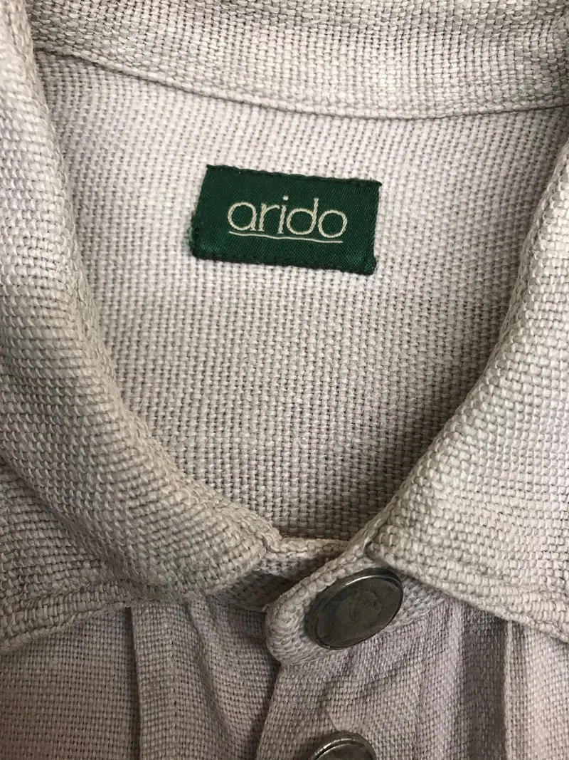 Herren-Trachtenhemd aus Leinen – Größe ca. 41 von arido