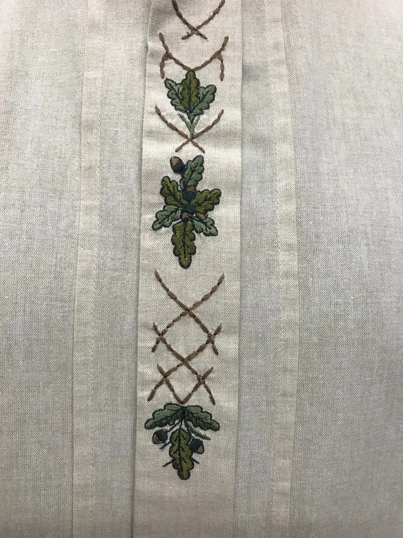 Trachtenhemd – Stickerei – Größe ca. 44 – Trachten Style Jupiter