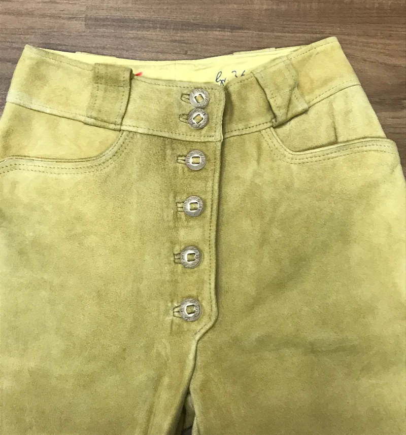 Trachtenlederhose – Größe 36 – sämisch weich von Beckert Modell