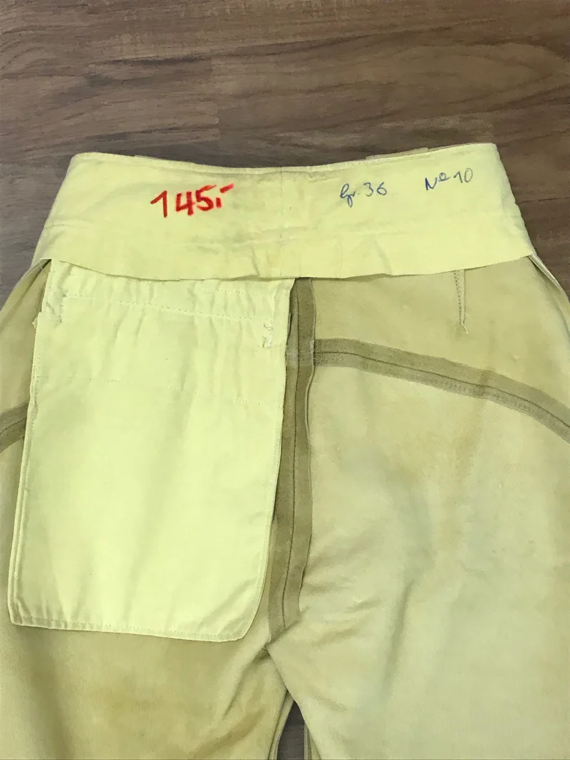 Trachtenlederhose – Größe 36 – sämisch weich von Beckert Modell