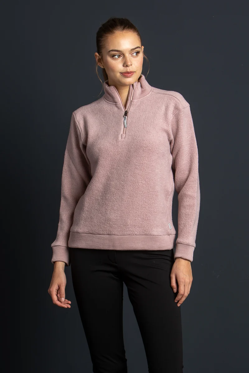 Houdini Half Zip Pulli Alto pink