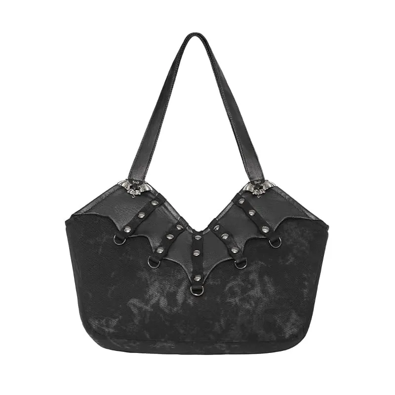 Gothic-Nieten-Fledermaus-Tragetasche für Damen