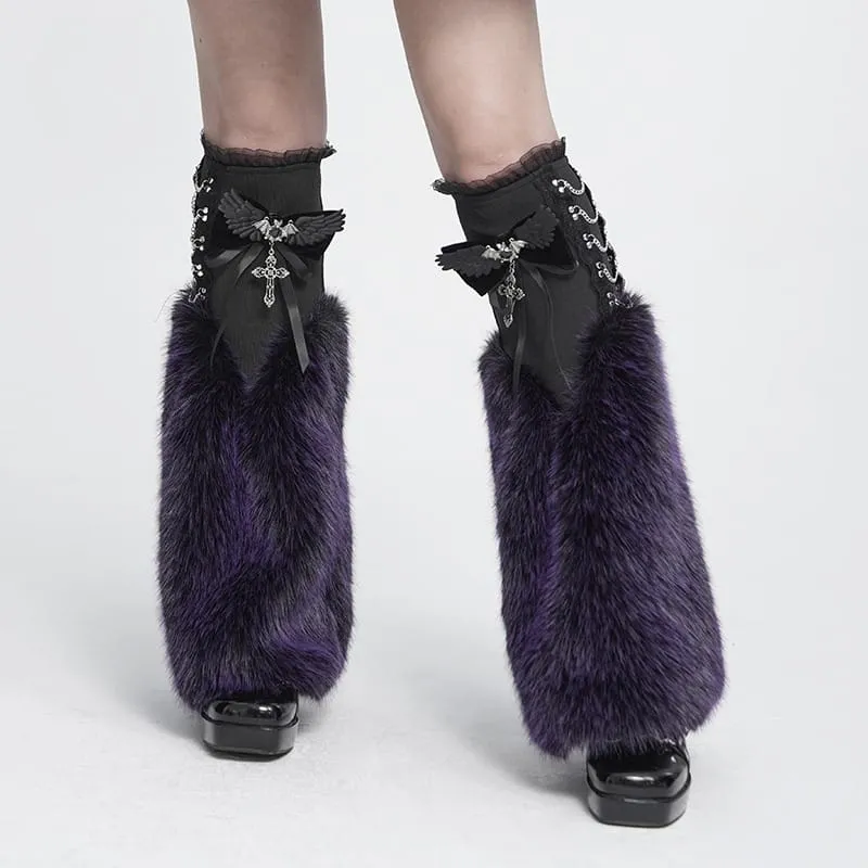 Gothic-Haarnadel mit Fledermaus-Kreuz und Schleife für Damen
