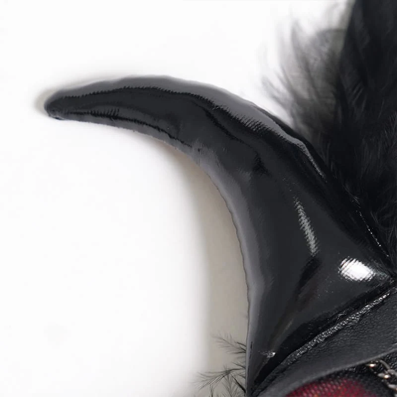 Gothic-Haarnadel-Brosche für Damen mit Kettenmotiv und bösem Blick