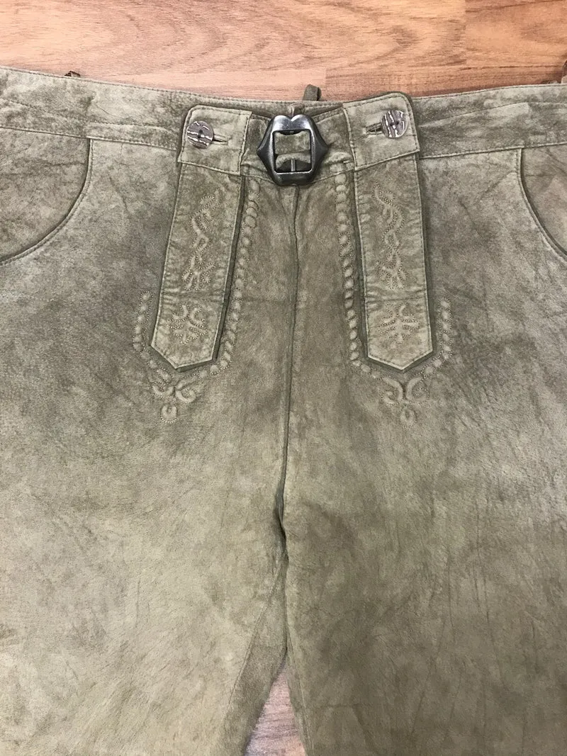 Vintage Trachtenlederhose Herren Größe 60 Hellbraun Echtleder